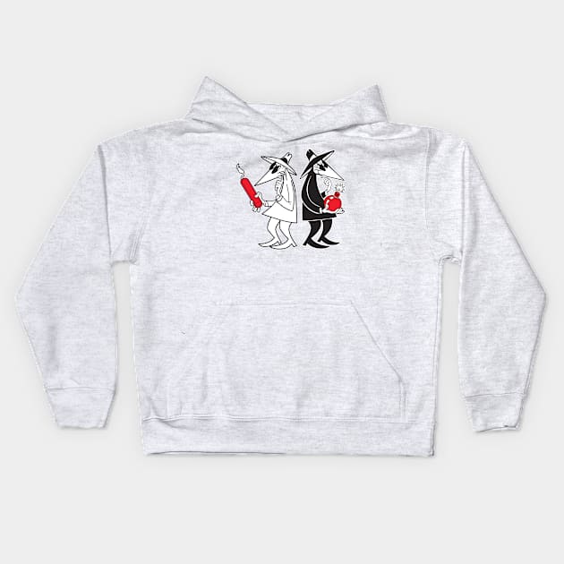 Spy vs. Spy Kids Hoodie by MindsparkCreative